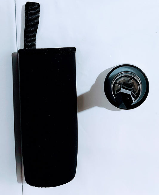 Crystal Balance Water Bottle - Black Obsidian