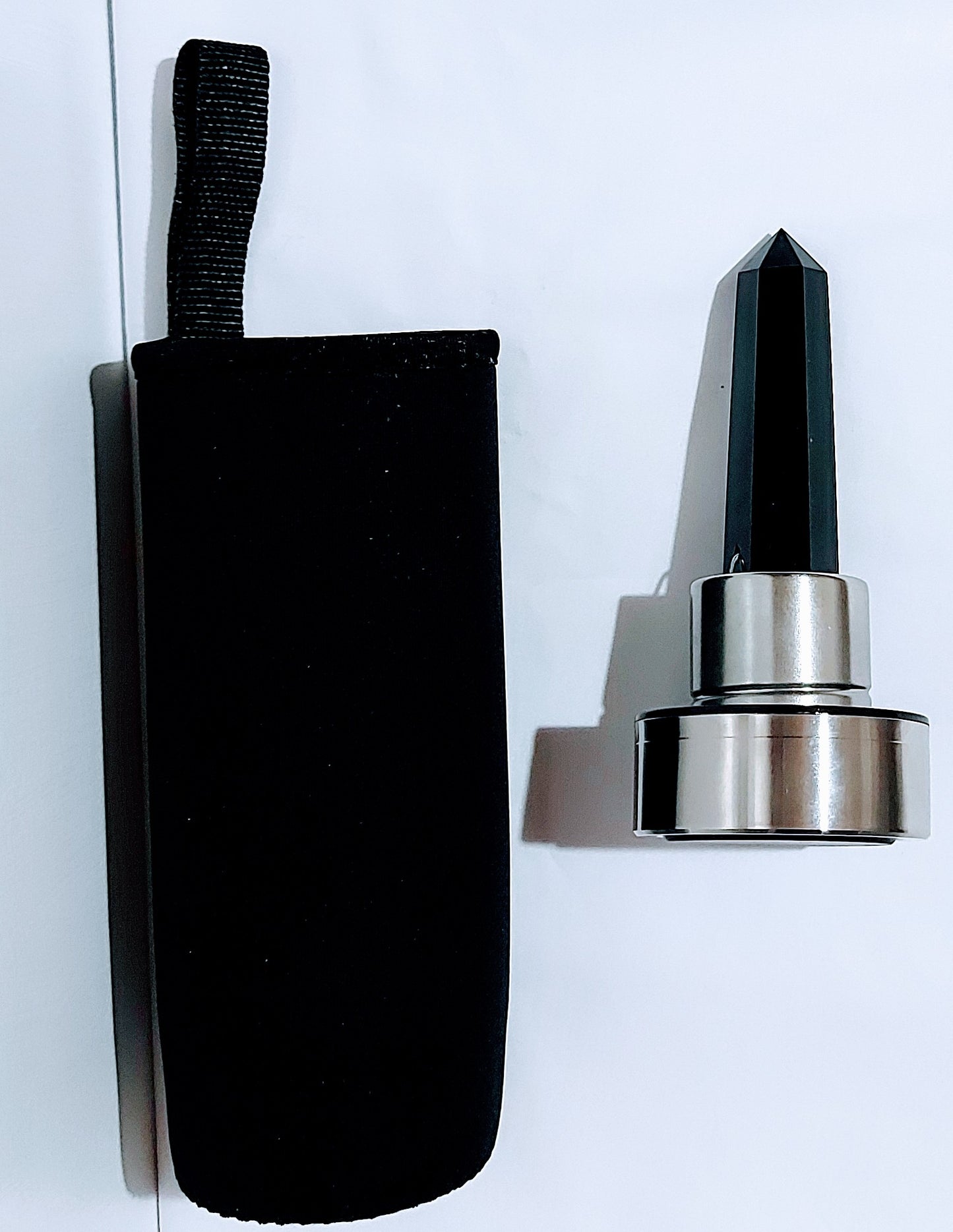 Crystal Balance Water Bottle - Black Obsidian