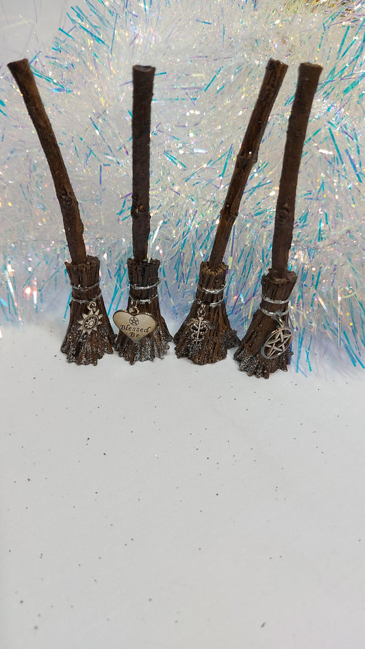 Witch Besom Figurine