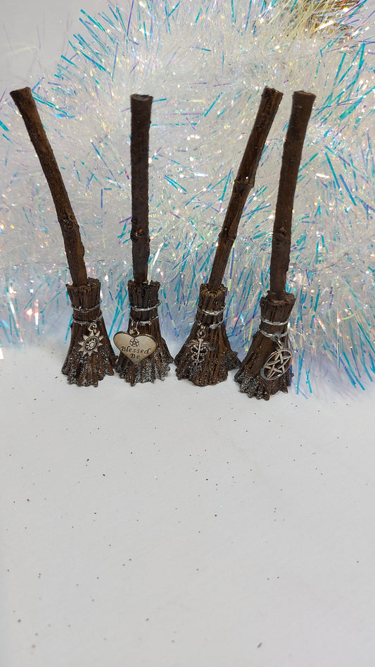 Witch Besom Figurine