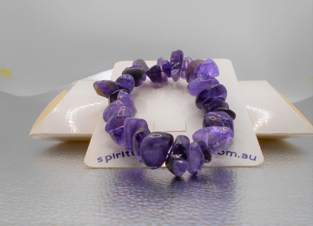 Amethyst Crystal Nugget Bracelets Medium-Large Nuggets
