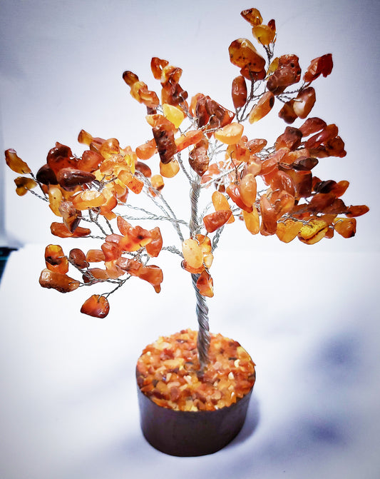 Crystal Carnelian Tree - Medium