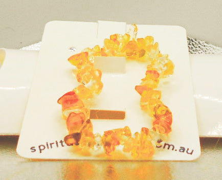 Citrine Crystal Chip Bracelets
