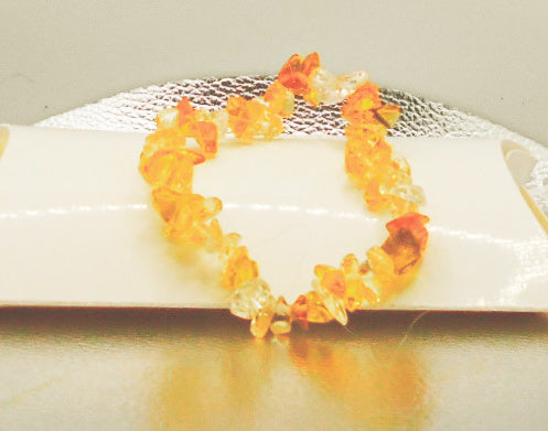 Citrine Crystal Chip Bracelets
