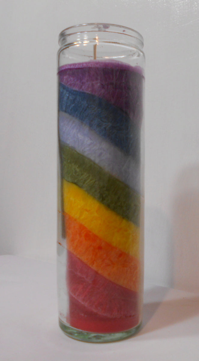 Seven Chakras Pillar Candle