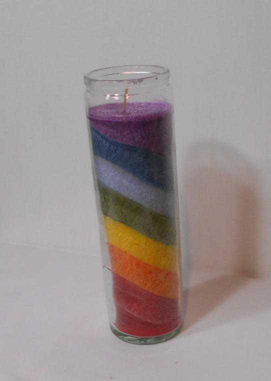 Seven Chakras Pillar Candle