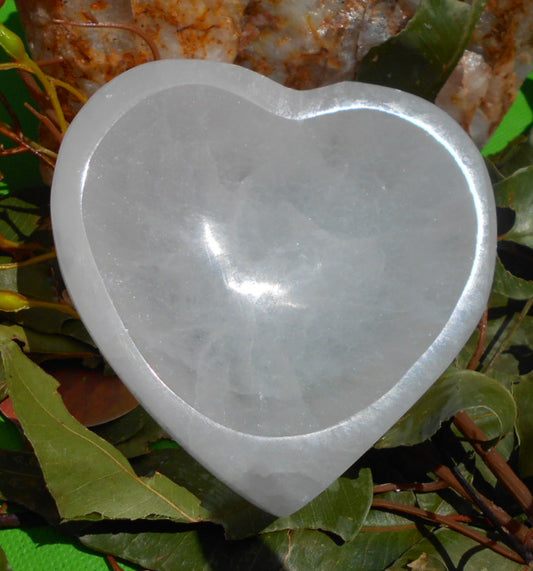Selenite Heart Bowl 10cm