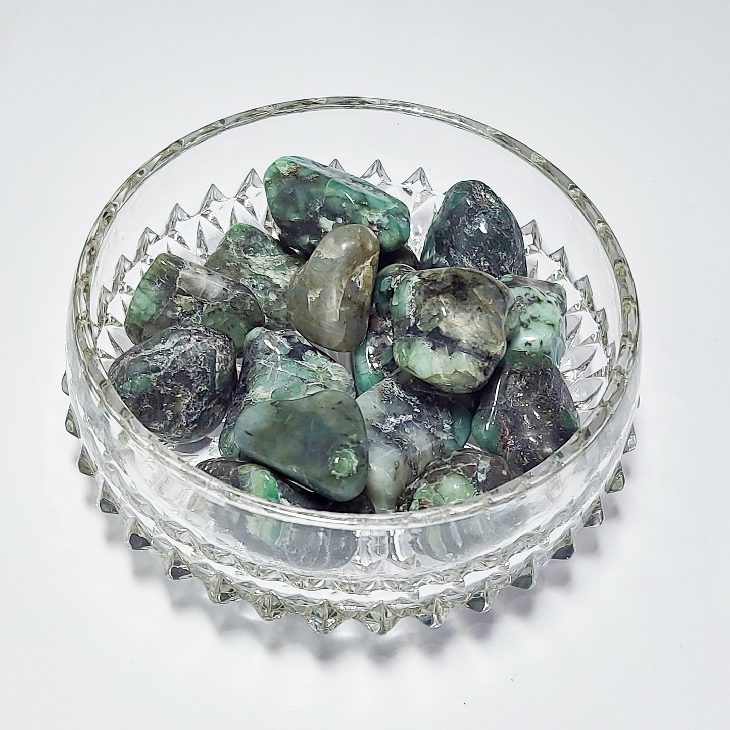 Individual Tumbled Emerald Crystal