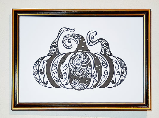 Fine Art Print 3 Pumpkins A4