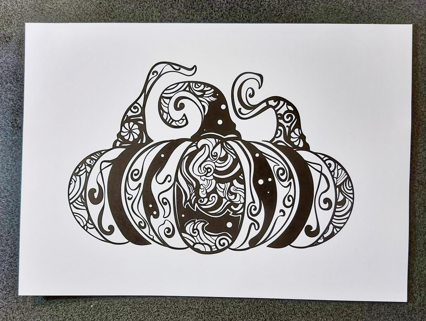 Fine Art Print 3 Pumpkins A4
