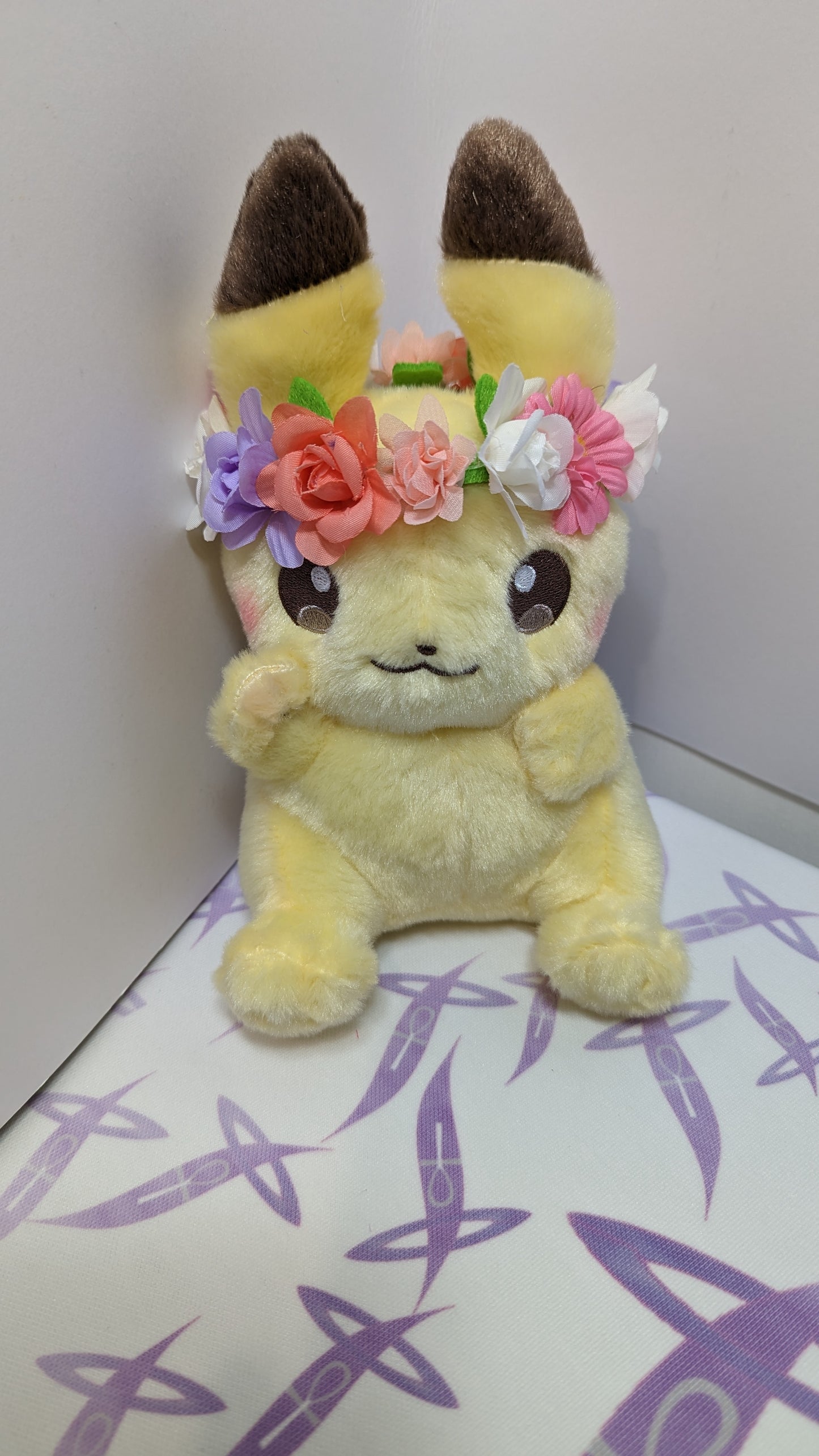 Flower Crown Pikachu Plushie
