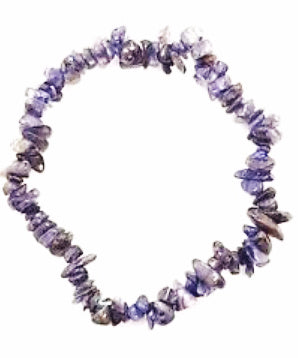 Iolite Crystal Chip Bracelets