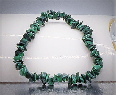 Malachite Crystal Chip Bracelets
