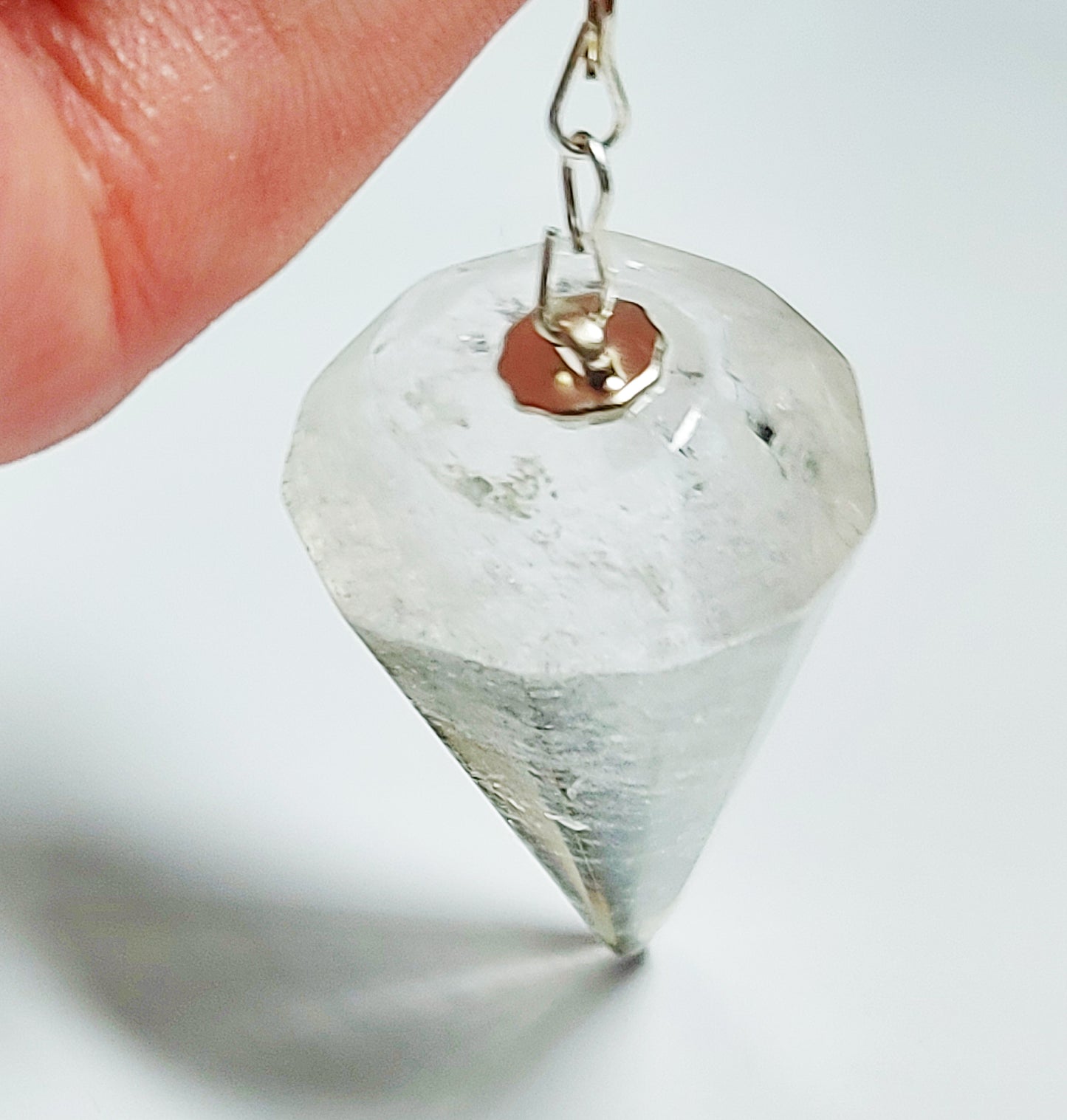 Pendulum Facteted Clear Quartz