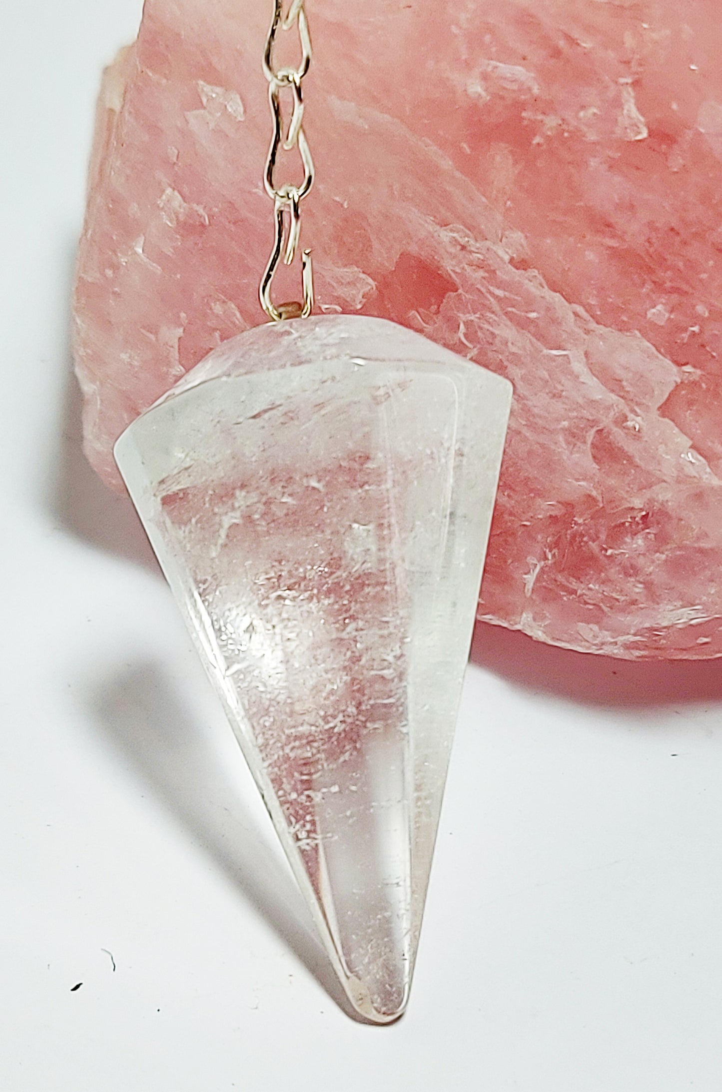 Pendulum Facteted Clear Quartz