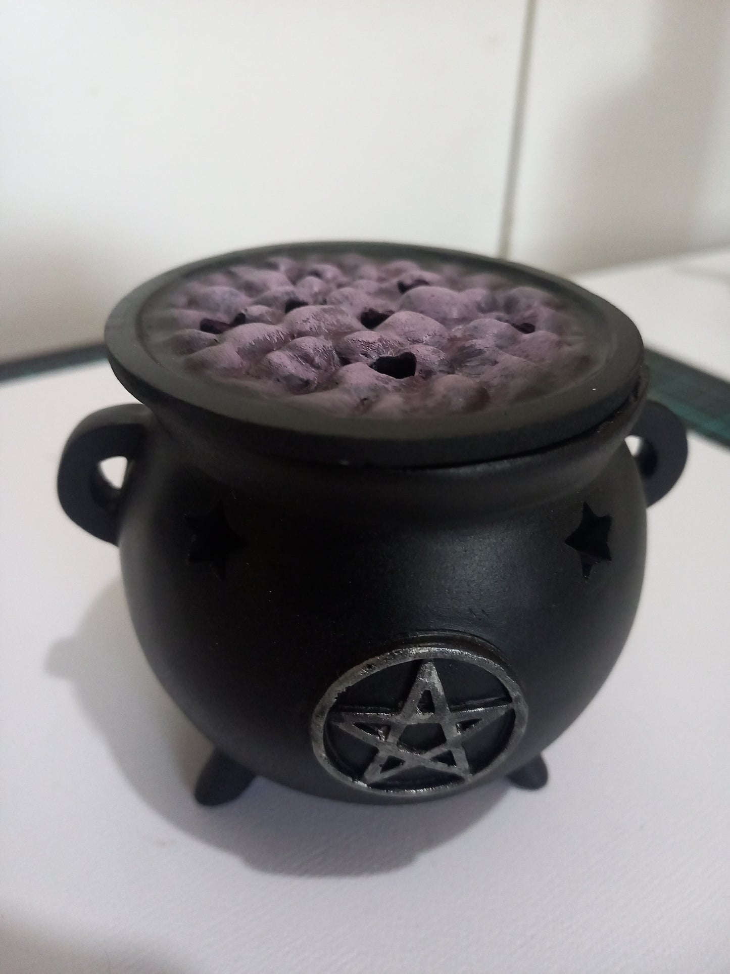 8cm Pentagram Incense Cone Cauldron Burner