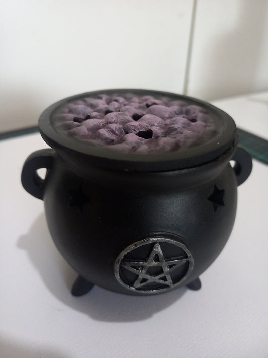 8cm Pentagram Incense Cone Cauldron Burner