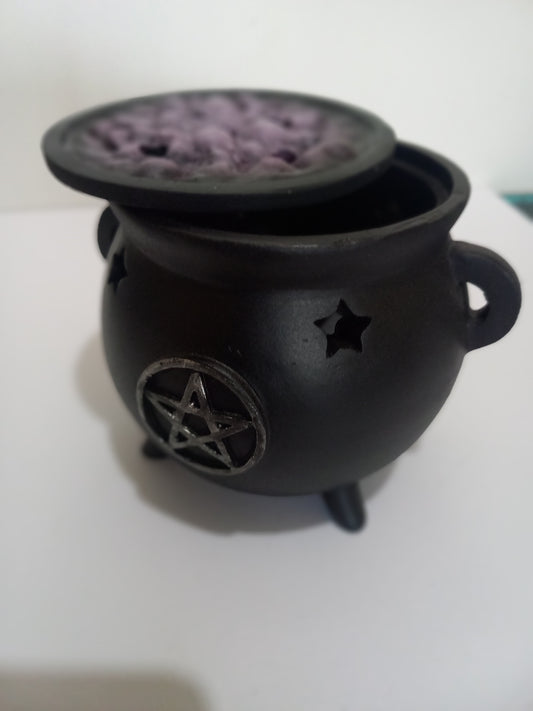 8cm Pentagram Incense Cone Cauldron Burner