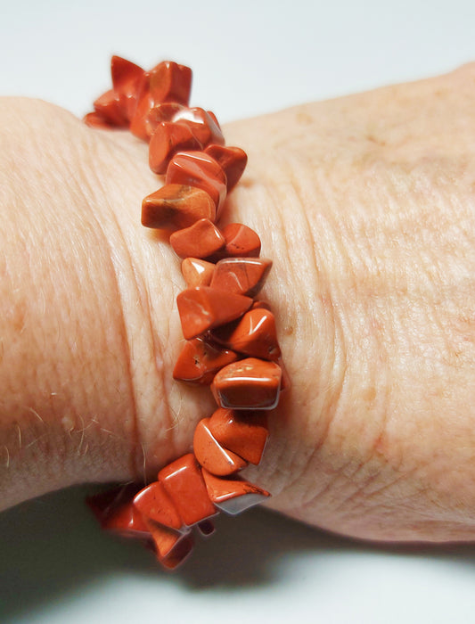 Red Jasper Crystal Chip Bracelets