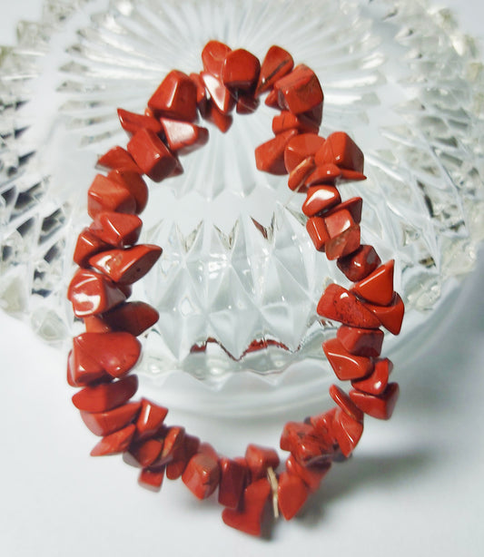 Red Jasper Crystal Chip Bracelets