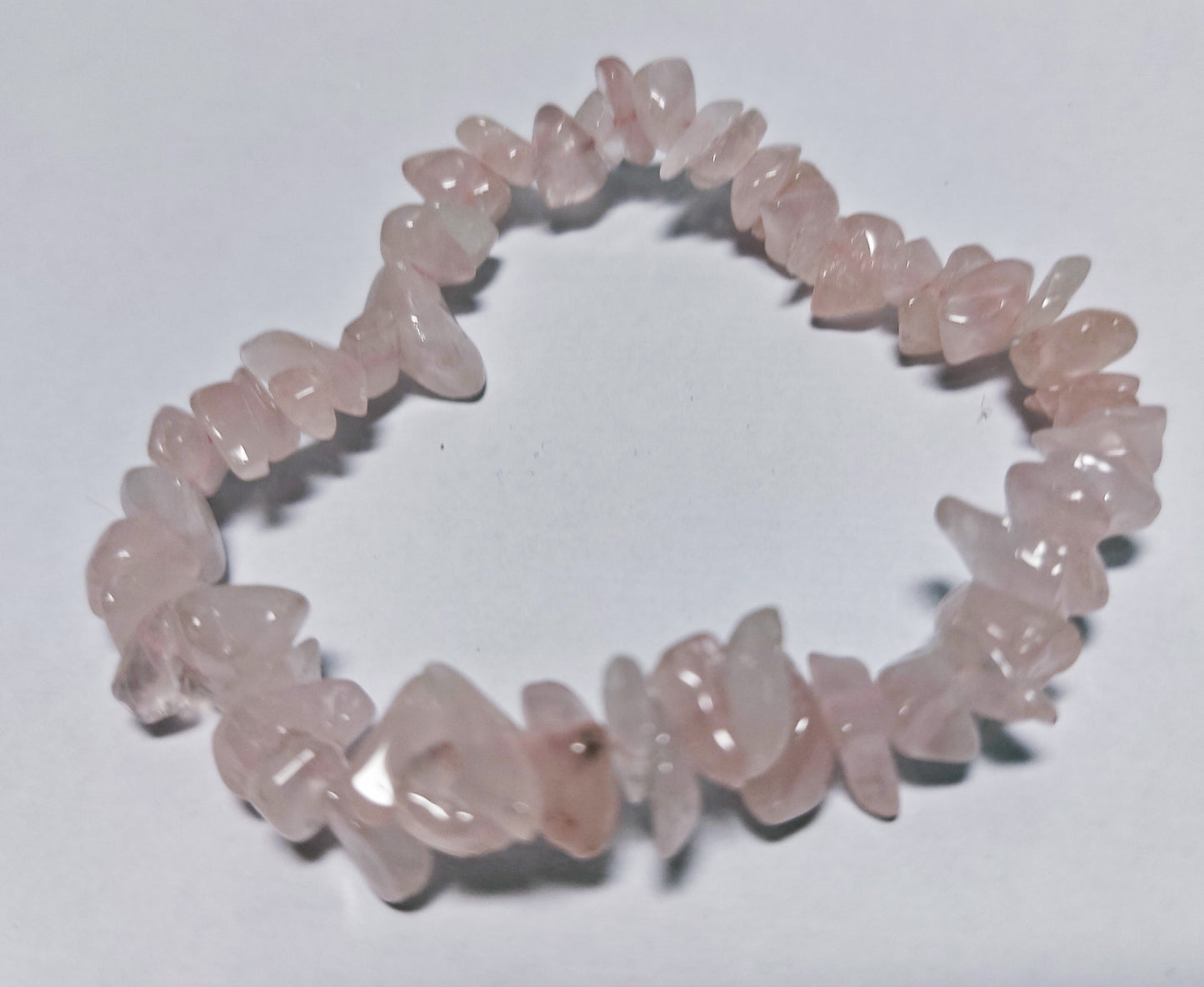 Rose Quartz Crystal Chip Bracelets