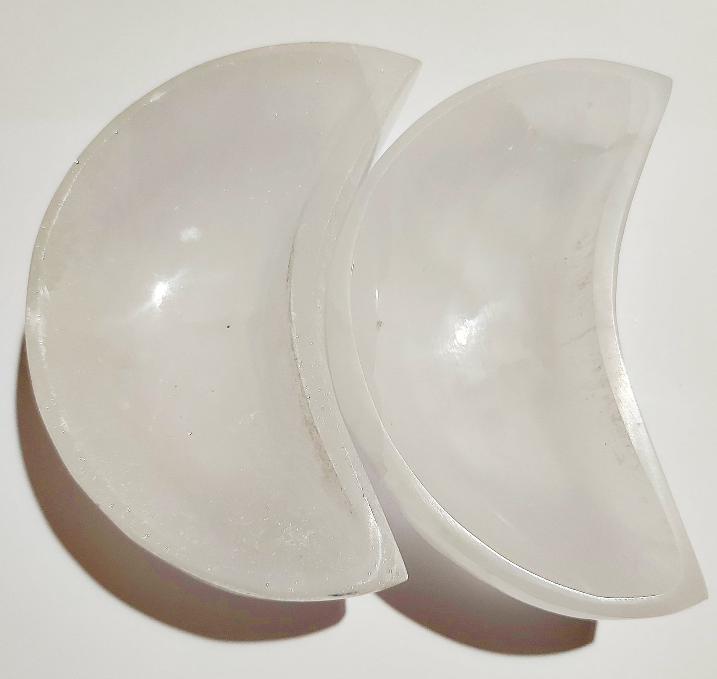 Large Selenite Crescent Moon Bowl