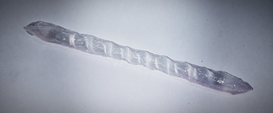 Small Selenite Spiral Wand Double Terminator