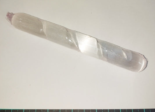 Large Selenite Spiral Wand 14cms