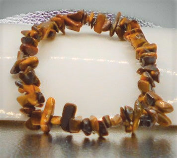 Tigers Eye Crystal Chip Bracelets