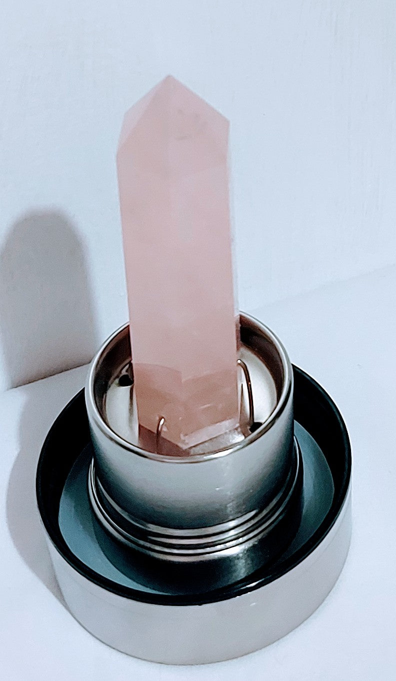 Crystal Balance Water Bottle - Rose Quartz