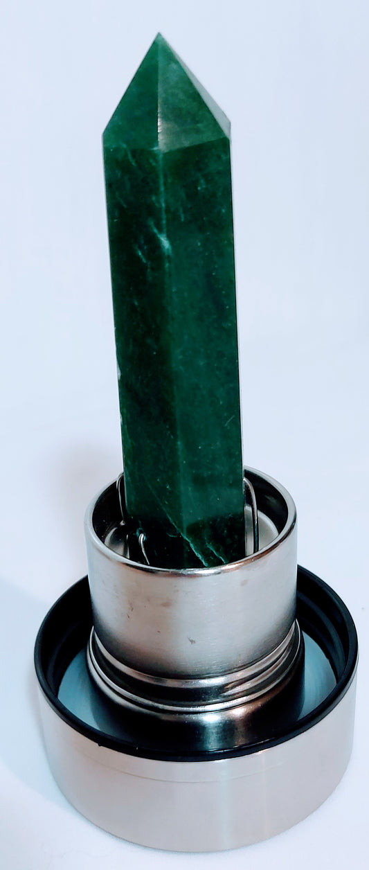 Crystal Balance Water Bottle - Green Aventurine