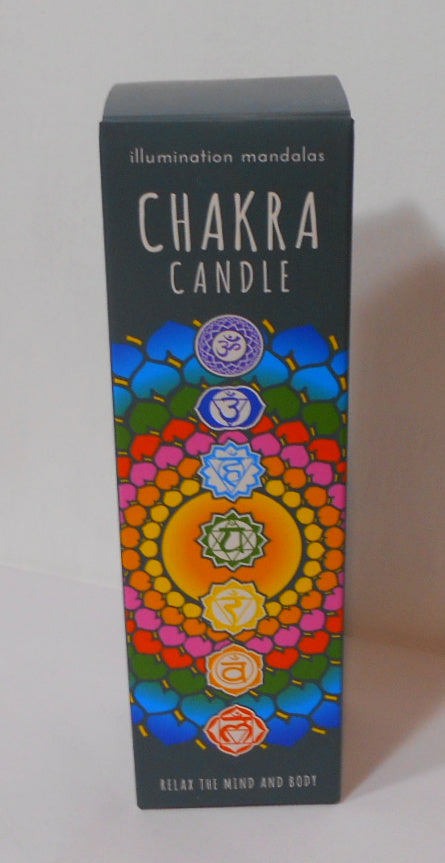 Seven Chakras Pillar Candle