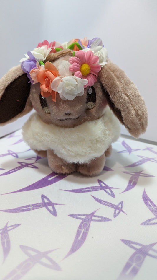 Flower Crown Eevee Plushie