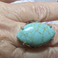 Turquoise Silver Adjustable Ring