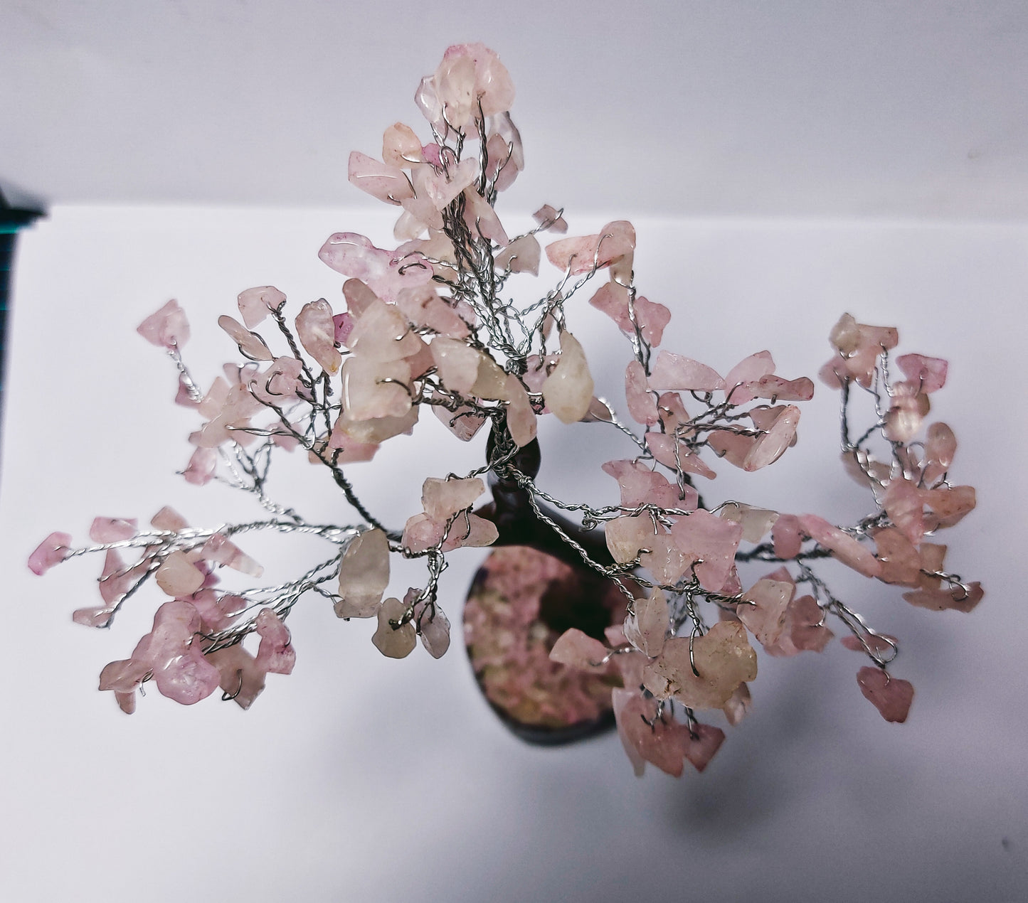 Crystal Rose Quartz Tree - Medium