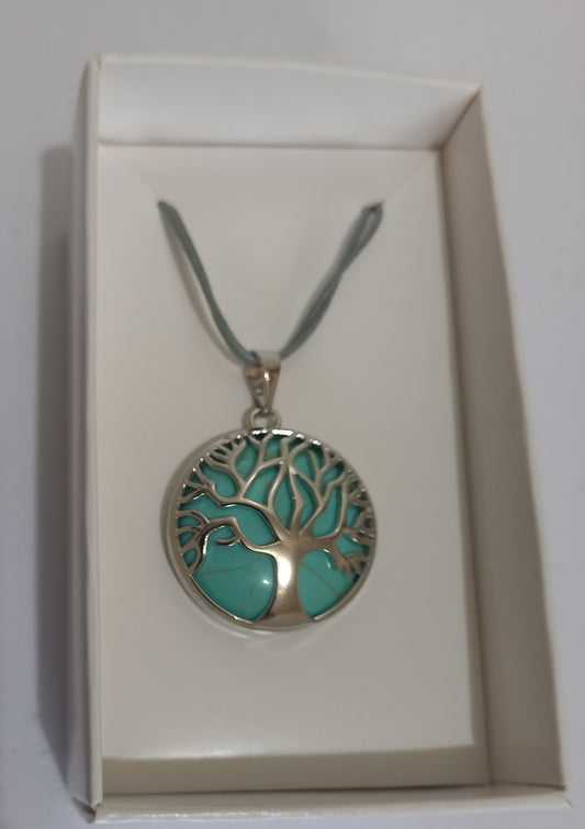Tree of Life - Turquoise Pendant