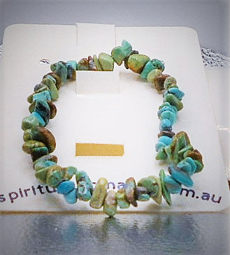 Turquoise Crystal Chip Bracelets